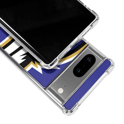 NFL Baltimore Ravens Large Logo Google Pixel 7a Clear Case